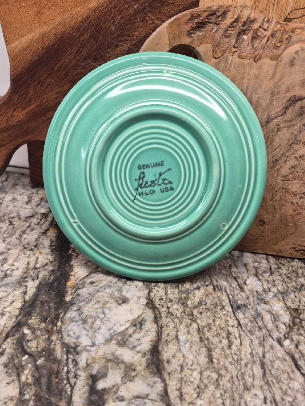 Vintage Retired Fiesta Ware Green Butter Cake Small Plate 6.25"